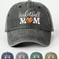 1pc Women Outdoor Embroidered Heart Basketball BASKETBALL MOM Washed Baseball Cap, Adjustable Casual Sun Hat Suitable For Spring/Autumn Travel, Versatile Unisex Sun Protection Hat, Y2K Style Trendy Cap For Youth