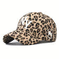 1pc Women's Embroidered NY Leopard Print Adjustable Baseball Cap, Outdoor Casual Sun Hat For Spring And Autumn, Versatile Travel Fashion Sun Protection, Unisex Youth Y2K Style Sun Hat