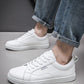 Men's Fashion Casual Minimalist Sport Skate Shoes, Student Athletic Sneakers, Low-Top Breathable White Shoes