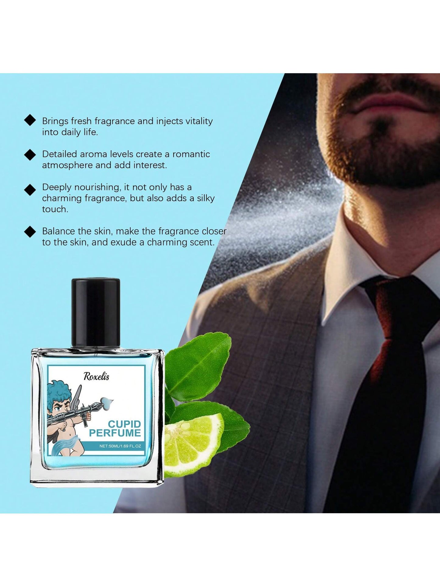 Two For One Men Perfume For Men Natural Spray Masculine Scent Wonderful Fragrance Gift