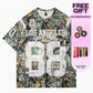 ROMWE Street Life Men's 88# Dead Tree Camo Print Short Sleeve T-Shirt, Streetwear Sports Casual, Summer