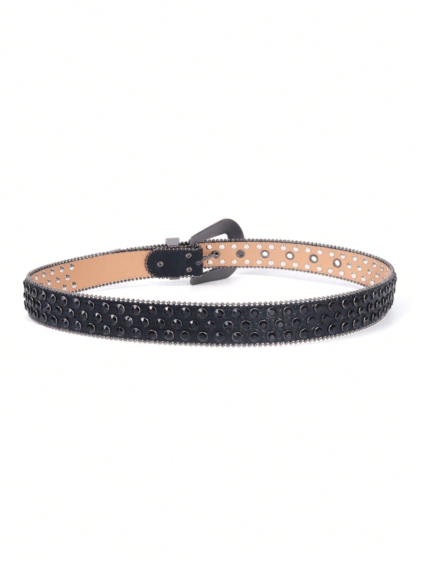 Men Rhinestone Decor Belt Street,School Halloween