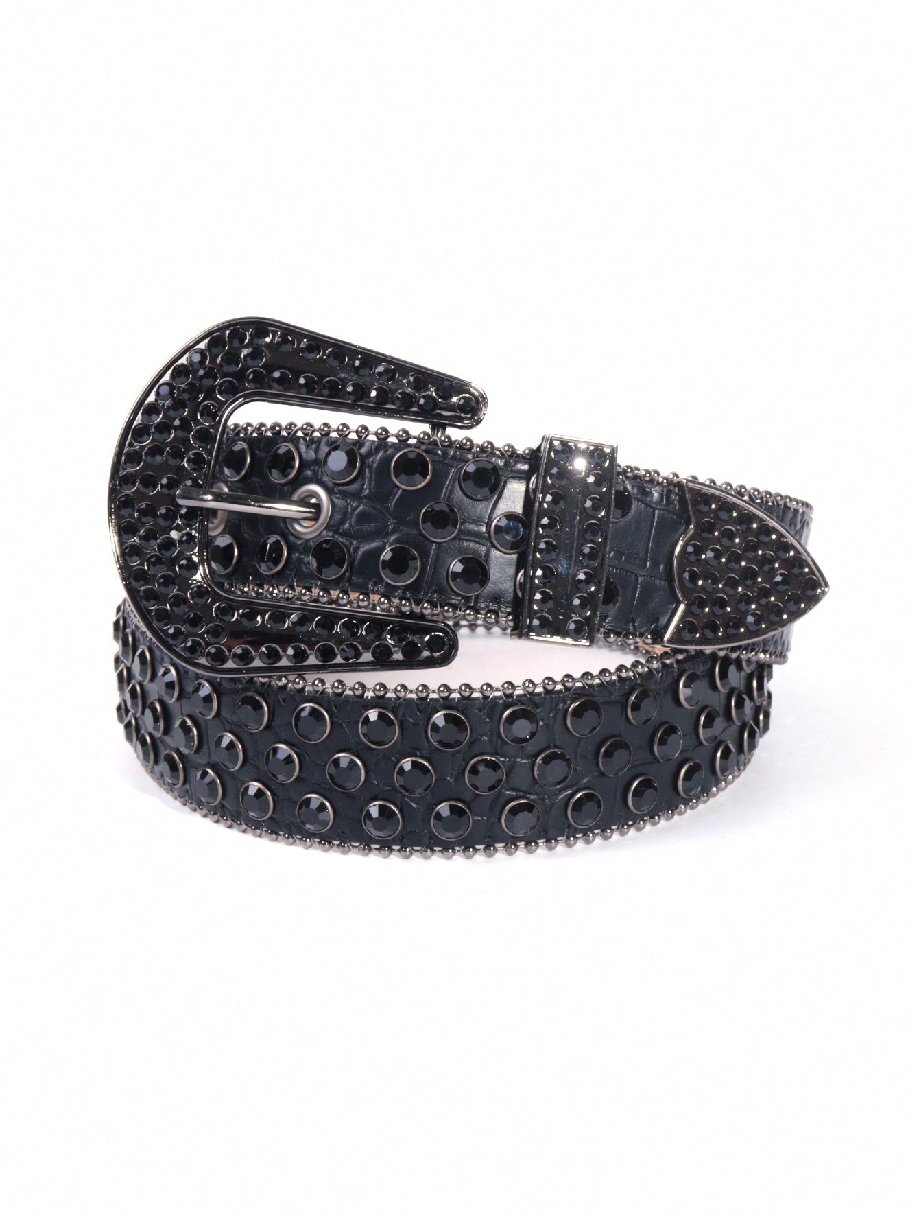 Men Rhinestone Decor Belt Street,School Halloween