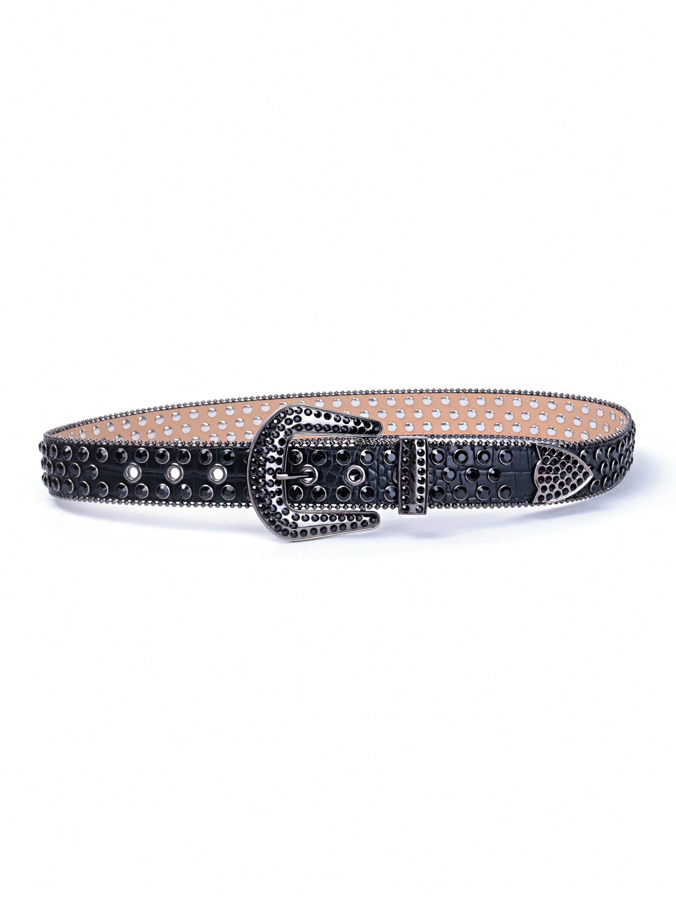 Men Rhinestone Decor Belt Street,School Halloween