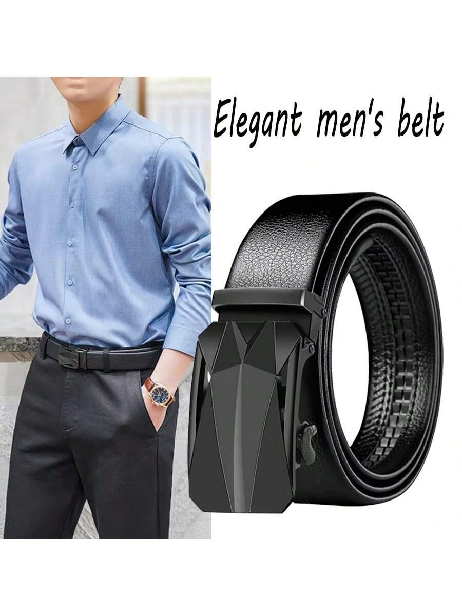 Men's Leather Belt, Minimalist