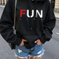 Slayr Colorful English Text Casual Comfy Slim Fit Pullover Hoodie, Suitable For Going Out, Home, Fashionable, Warm Thermal Lined, Autumn/Winter/Spring