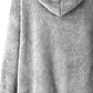 Essnce Plus Size Women Loose Fluffy Zip Up Hoodie Jacket, New Autumn/Winter