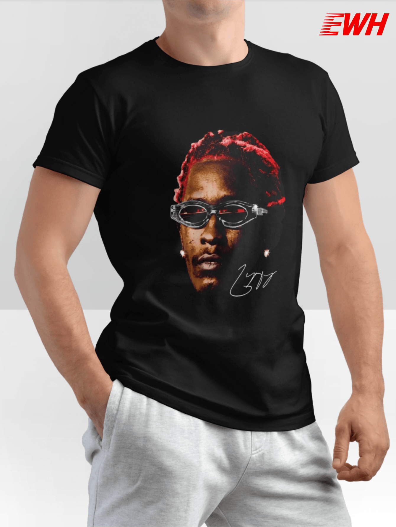 Graphic Shirt Redhead Vintage Rapper Graphic T-Shirt Men's Women's Merchandise - Redhead