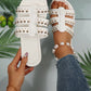 2024 Summer New Vintage Korean Style Versatile Flat Sandals For Women, Fairy Style Popular Outside Wearing Slippers