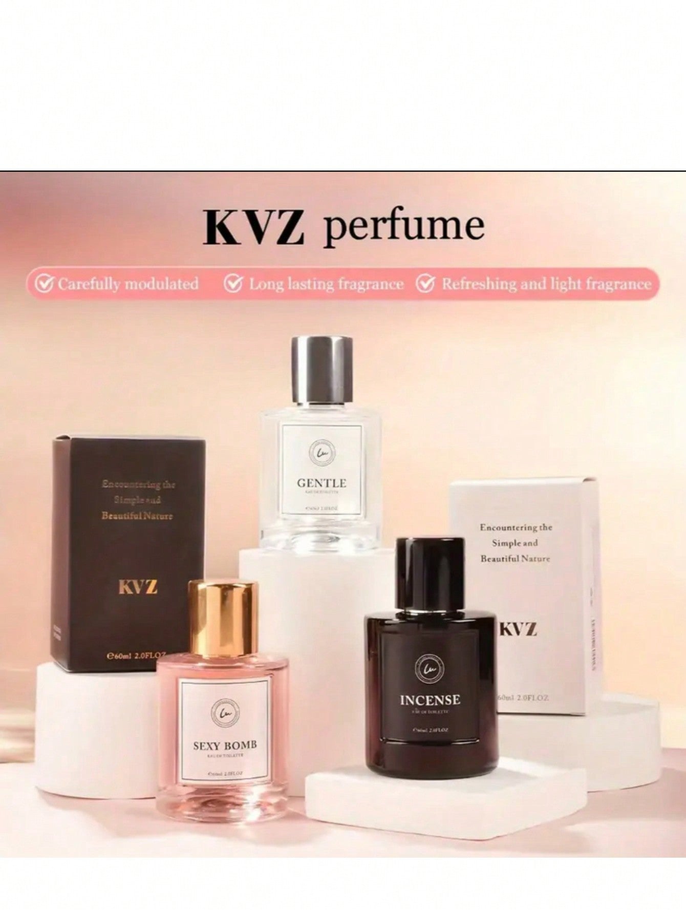 KVZ Men's Classic Perfume Spray: Advanced Wood Fragrance, Sending Out Male Charm, Suitable For Parties And Dating Or Daily Leisure Use, Also The Perfect Christmas Gift And Father's Day Gift 2.0FL OZ