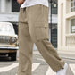 Manfinity Homme Plus Size Solid Color Drawstring Jogger Pants With Pockets